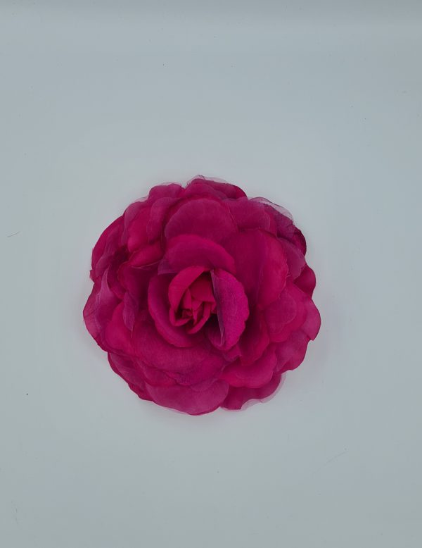 flor broche fucsia