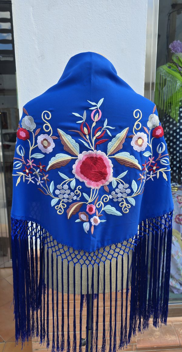 mantoncillo azul pavo