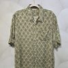 camisa hombre vintage verde caqui