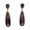 pendientes morado purpura