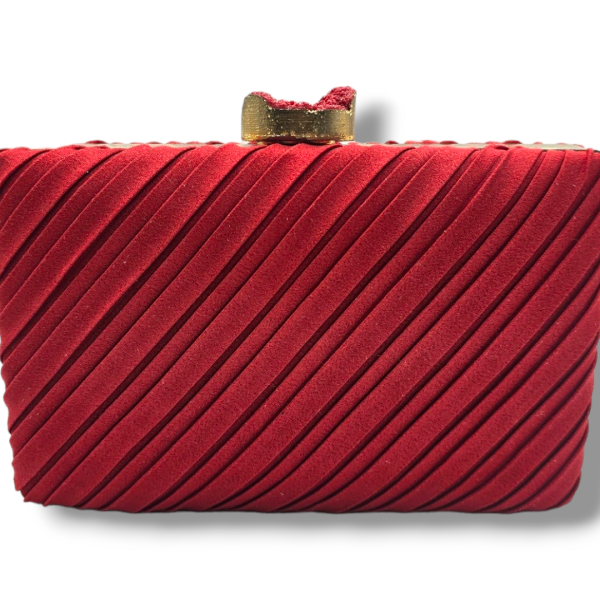 clutch invitada boda rojo