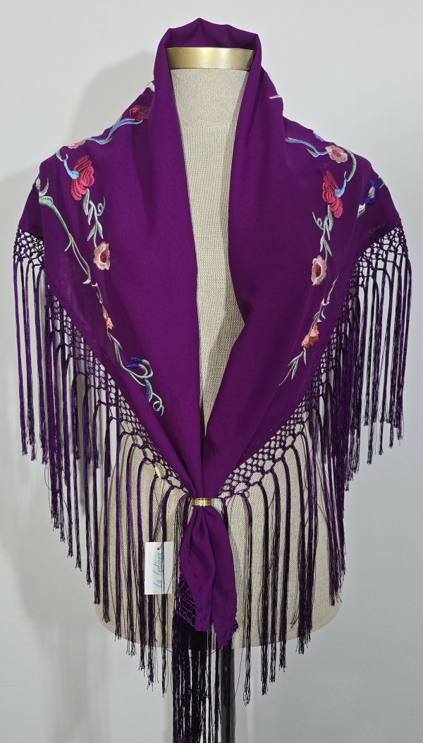 mantoncillo morado flamenca