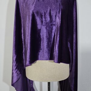 capa morado terciopelo