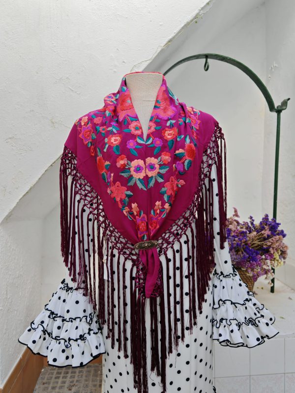 Mantoncillo Magenta Flamenca