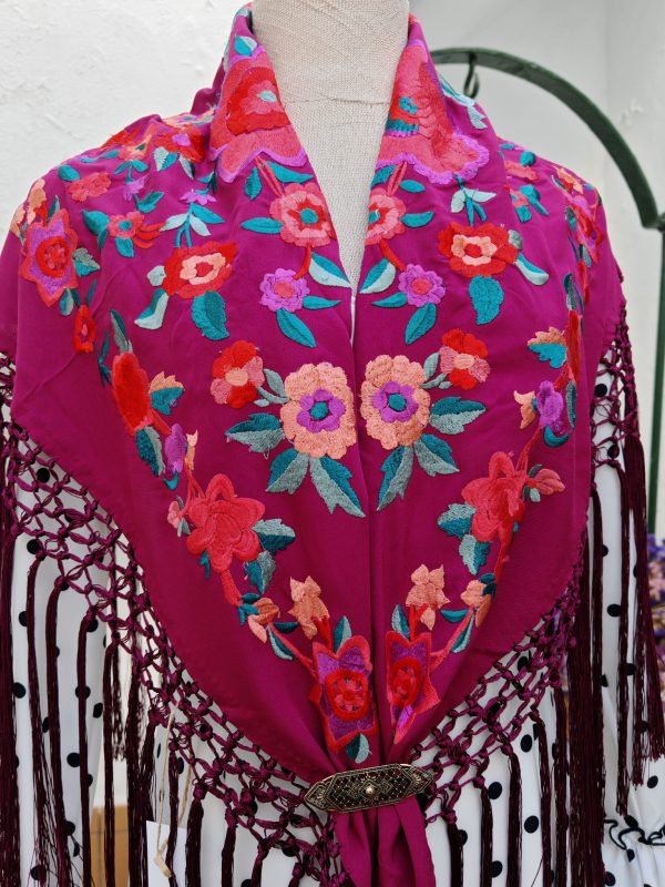 Mantoncillo Magenta Flamenca