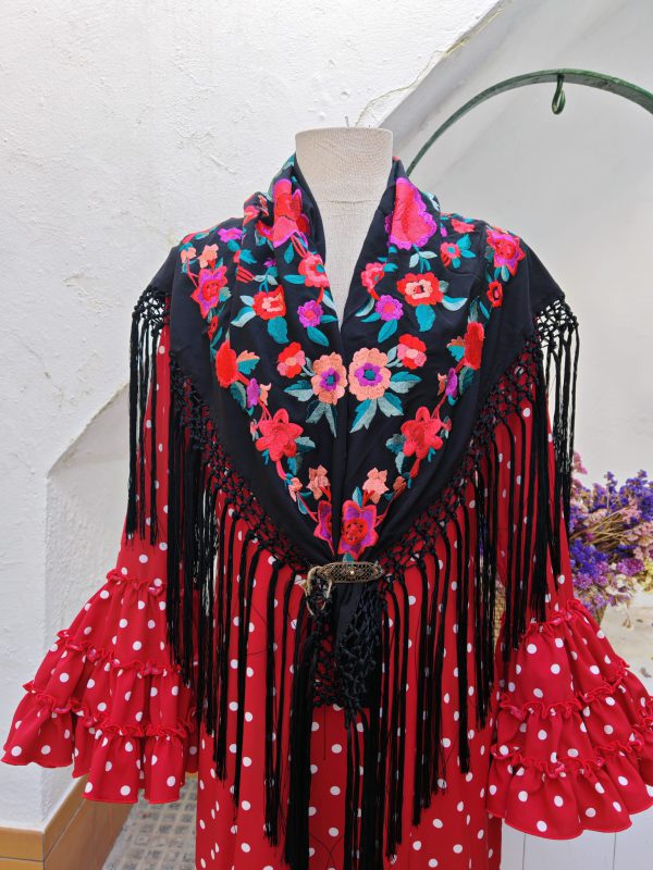 Mantoncillo Negro Flamenca